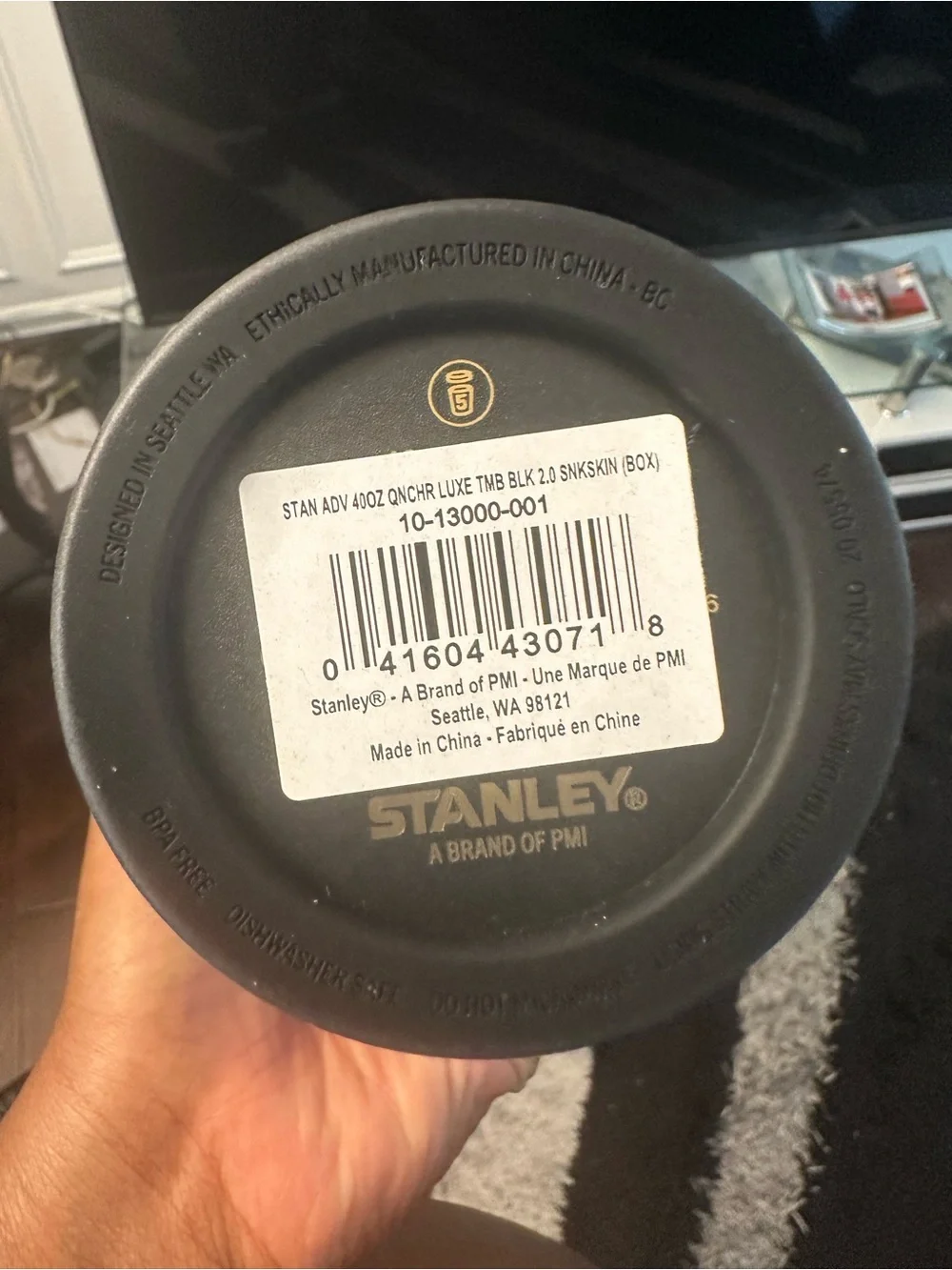 Stanley Black Snakskin 40oz Quencher